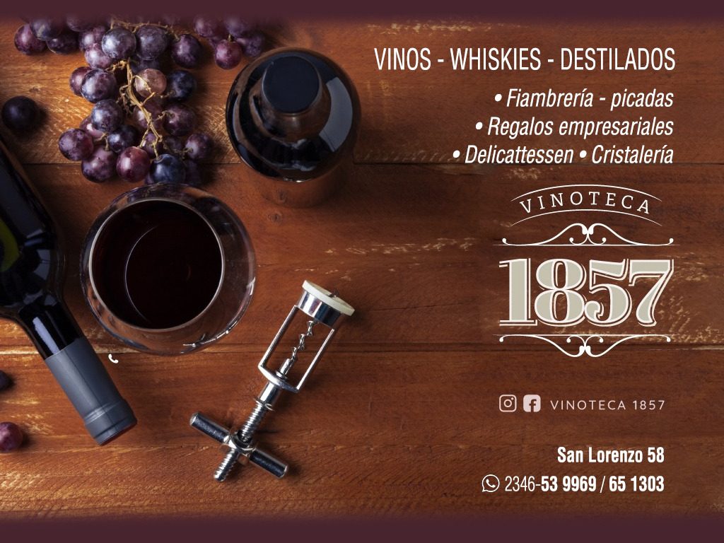 Vinoteca 1857 · vinos, whiskies y destilados